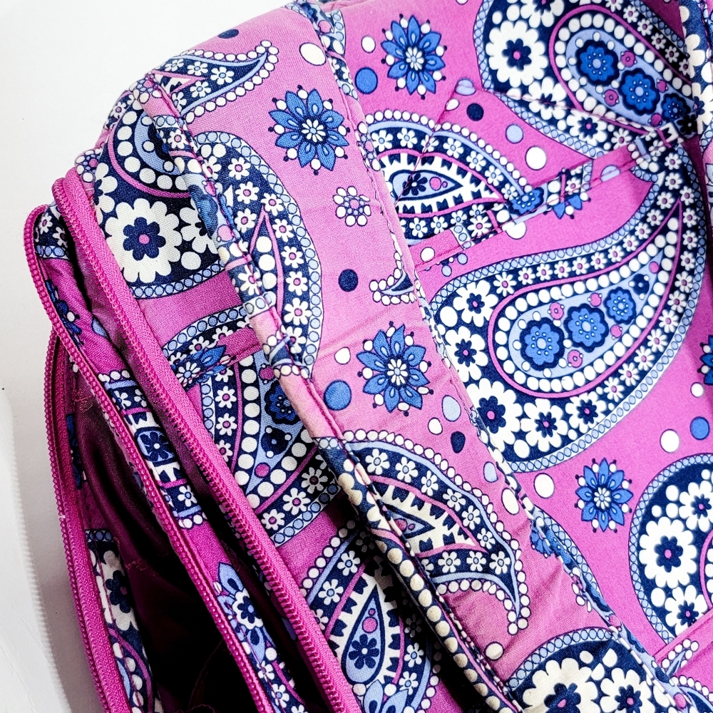 Vera Bradley Quilted Backpack Laptop Bag in Boysenberry - Picture 11 of 12